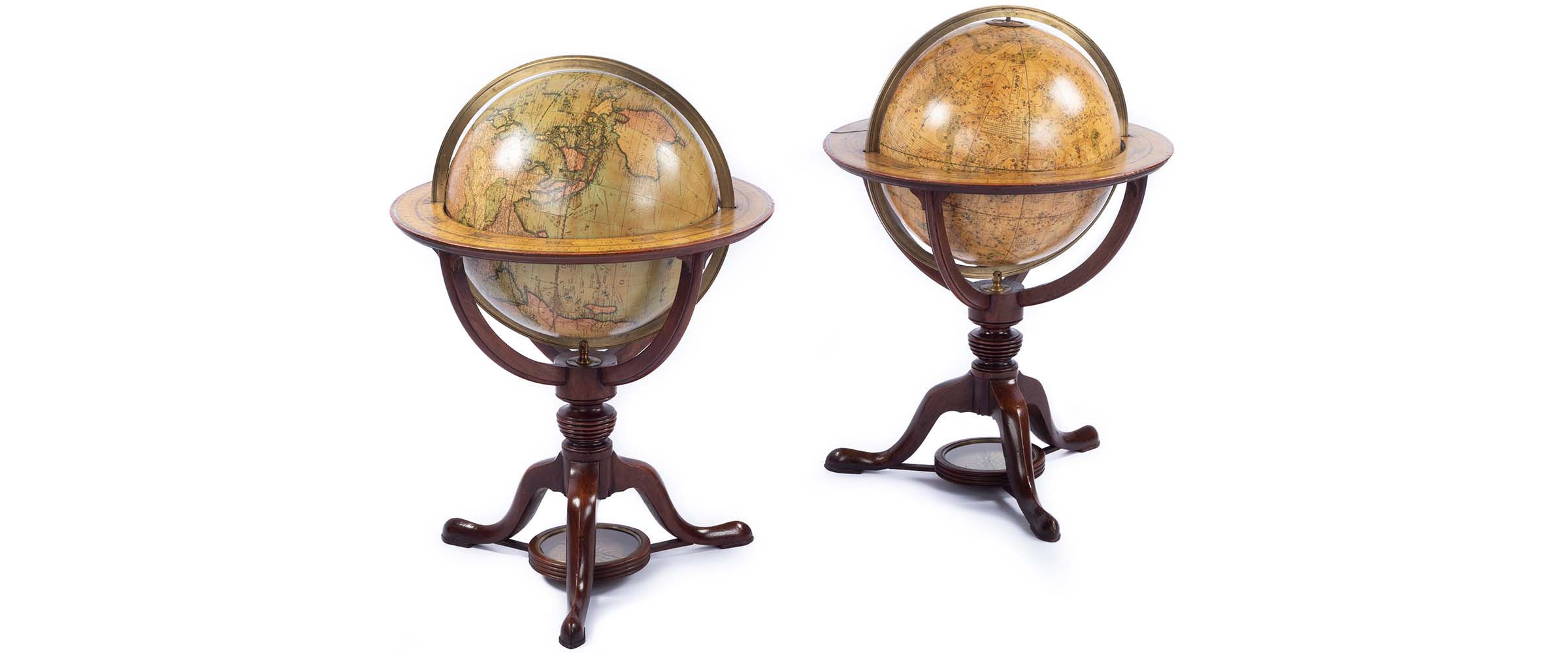 Pair of Globes: Cary's New Terrestrial Globe, delineated from the