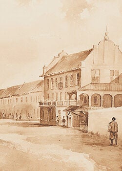 Benoit-Henri Darondeau's Original drawings of historic cities of the Straits of Malacca
