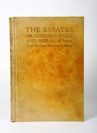 Item #1700585 The Essayes or Counsels Civill and Morall. Francis BACON