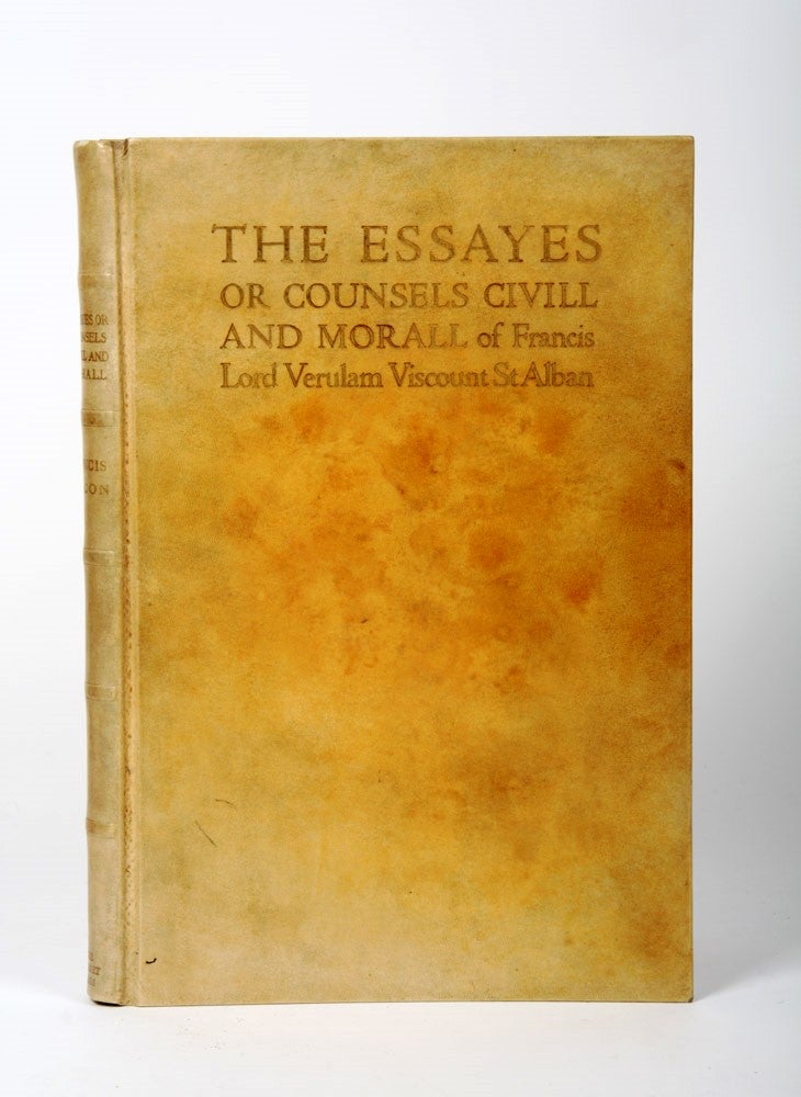 Item #1700585 The Essayes or Counsels Civill and Morall. Francis BACON.