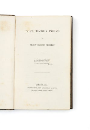 Posthumous Poems of Percy Bysshe Shelley.
