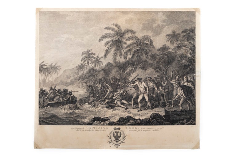 Item #2602139 Mort Tragique du Capitaine Cook, le 15. Janvier 1779. John WEBBER, after.