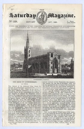 Item #2604304 The Saturday Magazine for January 23rd 1836, containing an article titled "The...