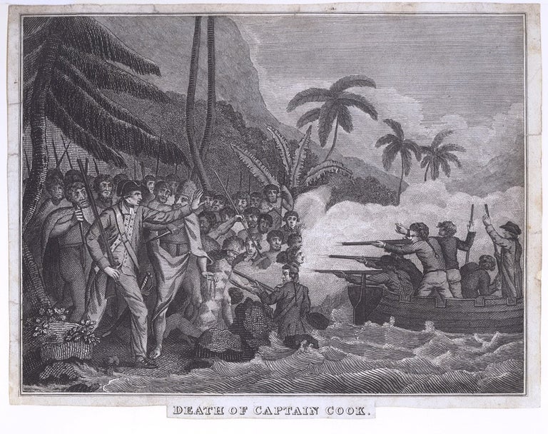 Item #3003086 Death of Captain Cook. DEATH OF COOK.