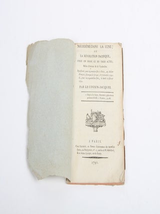 Item #3005370 Nicodème dans la Lune; ou la Révolution pacifique, folie en prose et en trois...