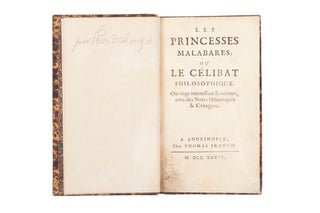 Item #3005427 Les Princesses Malabares, ou le Célibat Philosophique. Ouvrage interessant &...