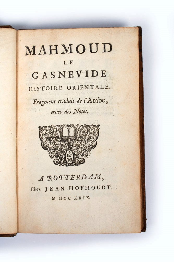 Item #3006446 Mahmoud le Gasnevide, histoire orientale. Fragment traduit de l'Arabe, avec des Notes. Jean François MELON.