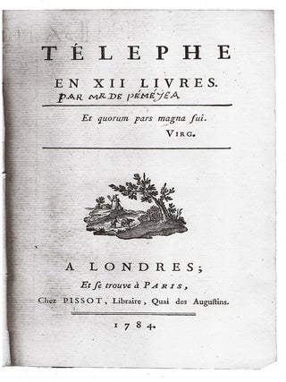 Item #3006461 Télephe en XII livres. Jean de PECHMEJA