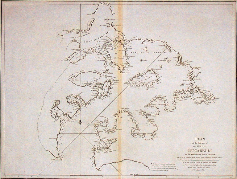 Item #3007573 Plan of the Entrance of the Port of Bucarelli on the North West Coast of America…. Francisco Antonio MAURELLE, Juan Francisco BODEGA Y. QUADRA.