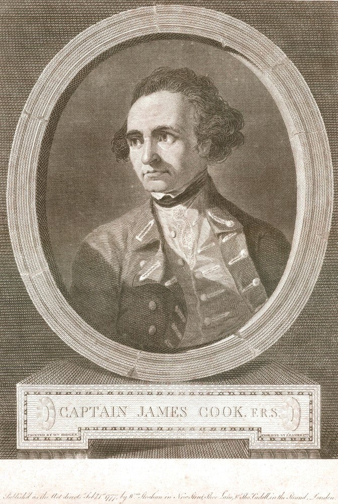 Item #3103115 Captain James Cook, F.R.S. J. BASIRE, after William HODGES.