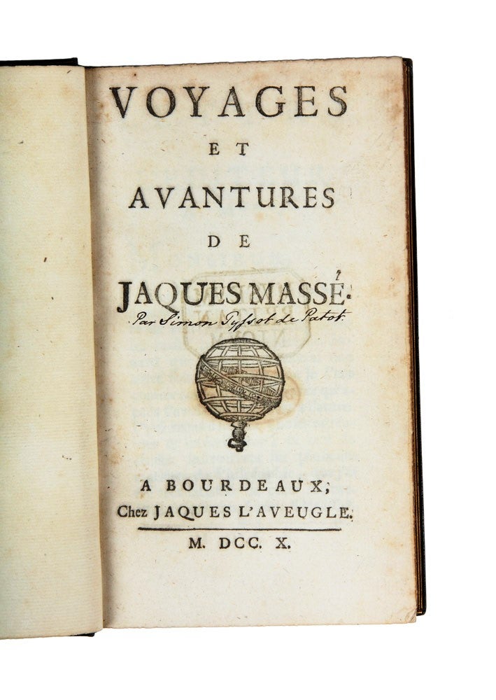 Item #3211648 Voyages et Avantures de Jaques Massé. Simon TYSSOT DE PATOT.