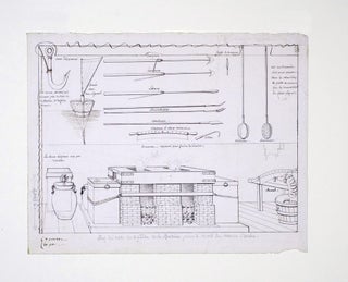 Item #3308857 Technical drawing of Whaling equipment. WHALING, FRENCH ARTIST