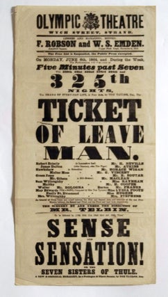 Item #3410372 The Drama of Everyday Life, in Four Acts, by Tom Taylor, Esq., The Ticket of Leave...