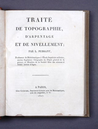 Item #3502544 Traité de Topographie, d'arpentage et de nivellement … [and] Supplément au...
