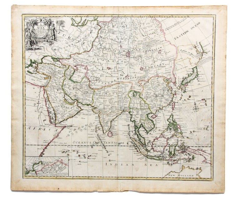 Item #3705994 A New Map of Asia From the latest Observations. Most Humbly Inscrib'd to the Right Hon.ble George Earl of Warrington. John SENEX.