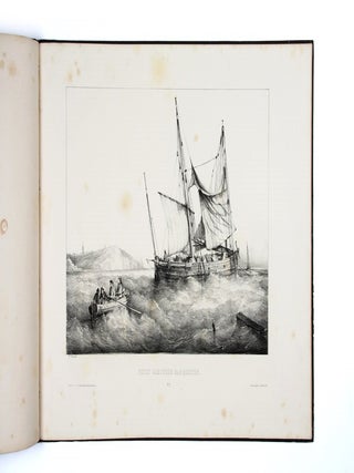 Etudes de marines dessinées d'aprés nature et lithographiées par Ferd. Perrot.