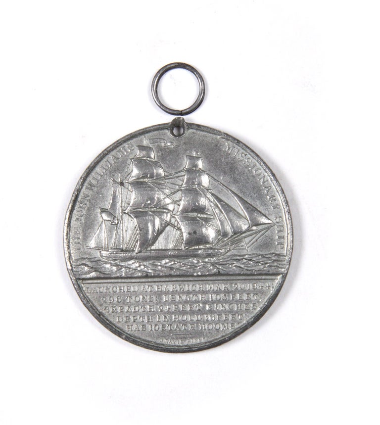 Item #3808826 Medallion commemorating the Missionary Ship "John Williams" LONDON MISSIONARY SOCIETY.