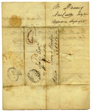 Autograph letter to Robert Towns of Town's Wharf, Sydney.