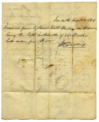 Autograph letter to Robert Towns of Town's Wharf, Sydney.