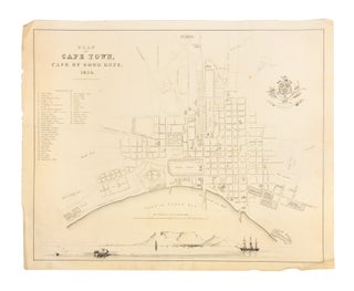 Item #3912476 Plan of Cape Town, Cape of Good Hope. 1854. William DAY