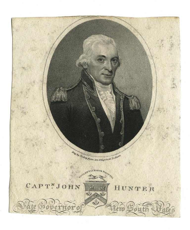 Item #4008042 Captn. John Hunter Late Governor of New South Wales. HUNTER, William RIDLEY, engraver.