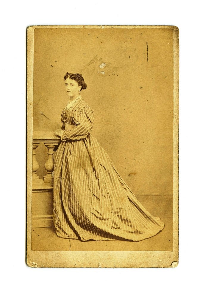 Item #4008187 Carte de Visite of Anne Lindsay, from Winter's studio at "Australian Hall", opposite the Theatre Royal Melbourne. LINDSAY, Alfred WINTER, photographer.