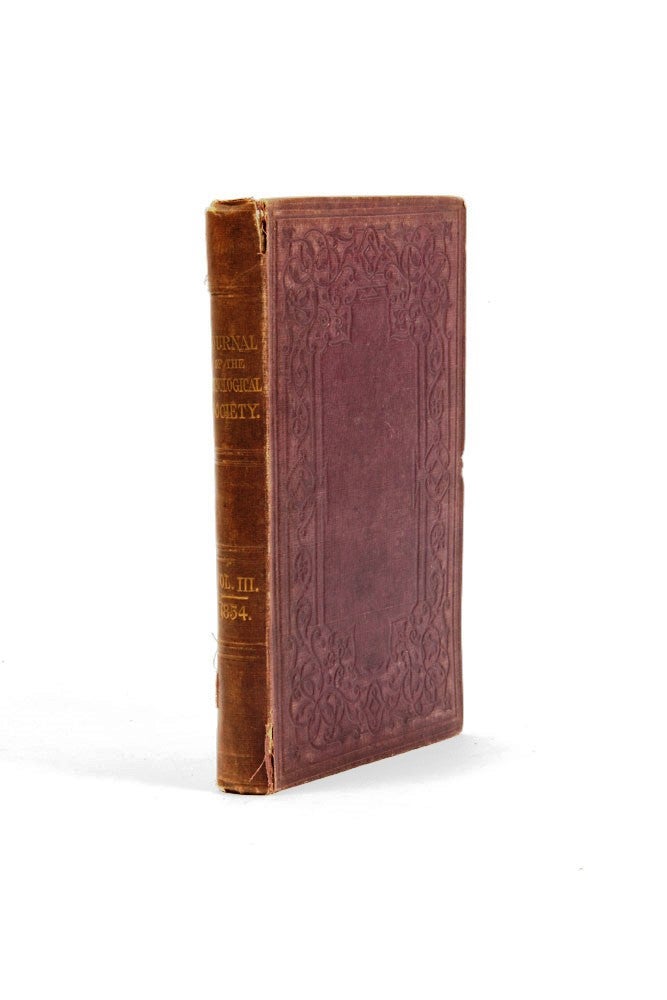 Item #4010221 Journal of the Ethnological Society of London. Vol. III. 1854. William Augustus MILES.
