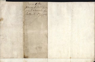 Original manuscript letter to Hamilton Fleming, signed by Under-Secretary Evan Nepean.