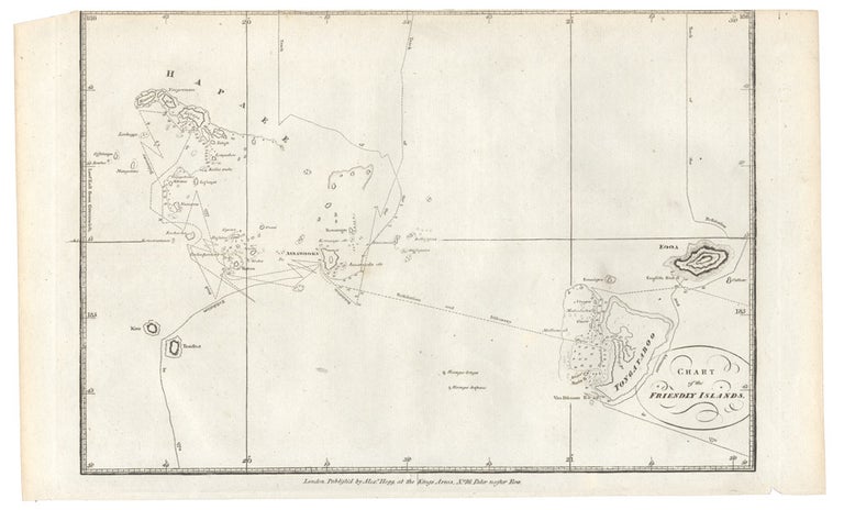Item #4012365 Chart of the Friendly Islands. James COOK.