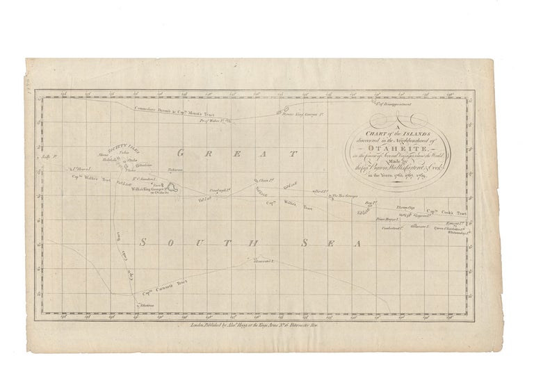 Item #4012366 A Chart of the Islands discovered in the Neighbourhood of Otaheite. James COOK.