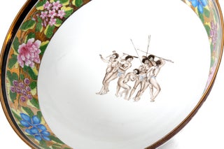 A handmade replica of the precious original "Sydney Punchbowl", the antique Chinese porcelain bowl in the State Library of New South Wales.