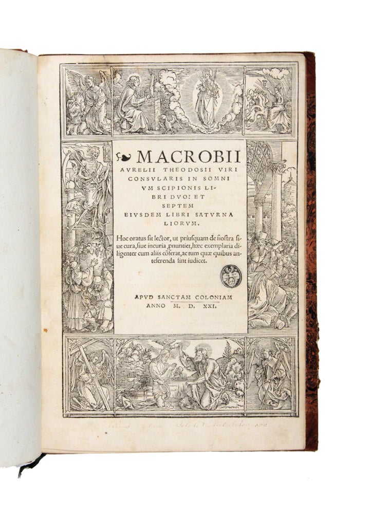 Item #4104513 In somnium Scipionis Libri duo: et septem eiusdem libri Saturnaliorum. Ambrosius Theodosius MACROBIUS.