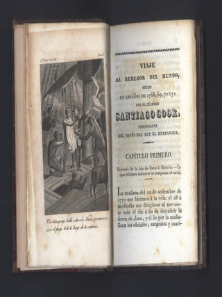 Viaje alrededor del mundo hecho en los años 1768, 69, 70 y 71 por el célebre Santiago Cook, Comandante del navío del Rey El Endeavour… Traducido del francés por D. Santiago de Alvarado y de la Peña.