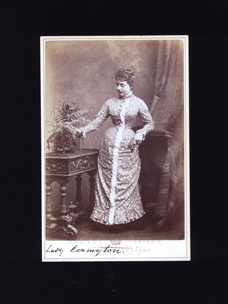 Item #4111703 Cabinet Portrait of "Lady Carington", wife of the Governor General of NSW. Lady CARINGTON, Alexandro BASSANO.