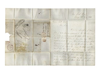 Item #4205942 Letter sent via 'Katherine Stewart Forbes' convict ship to Andrew Scott of...
