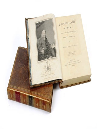 Item #4211244 Opera, cum variis lectionibus, notis variorum, et indice locupletissimo. HORACE,...