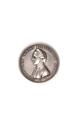 Item #4304411 The Royal Society Medal, in commemoration of Captain Cook. Silver issue. Obverse:...