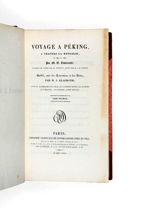 Item #4305434 Voyage à Peking, à travers la Mongolie en 1820 et 1821. Traduit du russe par M....
