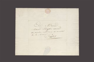 Item #4307520 ALS written on board the Thétis. Hyacinthe de BOUGAINVILLE, Guy de TARADEL