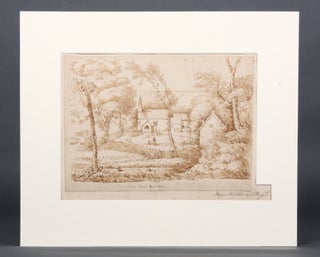 Item #4403321 View of Culborne Church and Bristol Channel, Somersetshire. Major James WALLIS