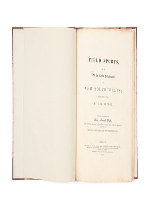 Field Sports, &c. &c. of the Native Inhabitants of New South Wales with ten plates by the Author.