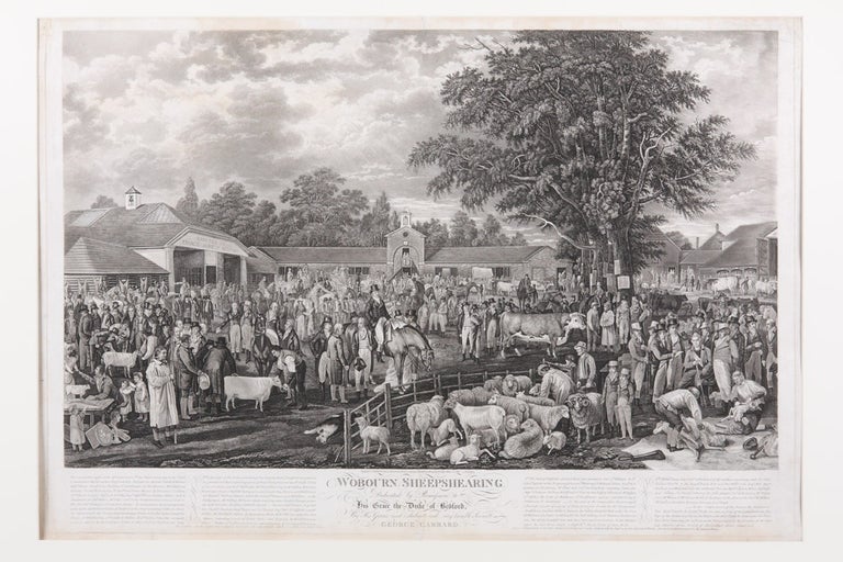 Item #4504111 Woburn Sheepshearing. Dedicated by Permission to His Grace the Duke of Bedford. By His Grace's most obedient and very humble, George Garrard. George GARRARD.