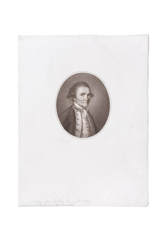 Item #4504227 Sepia Portrait of Capt. James Cook. COOK: PORTRAIT, John WEBBER, Francesco BARTOLOZZI.