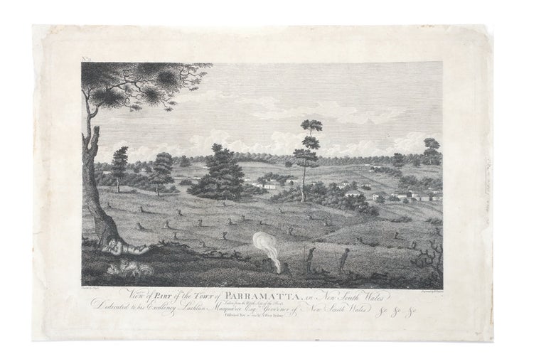 Item #4504651 View of a part of the Town of Parramatta in New South Wales Taken from the North Side of the River…. Absalom WEST, after John EYRE, Publisher.