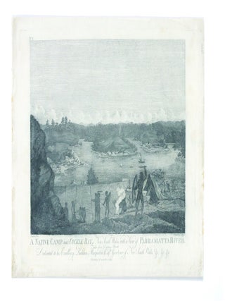 Item #4504652 A native camp in Cockle Bay, New South Wales, with a View of Parramatta River....