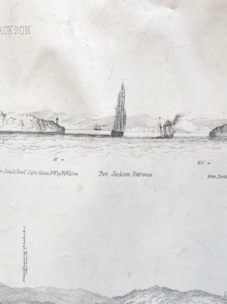 Chart of six coastal profiles of Port Jackson observed from HMS Herald.