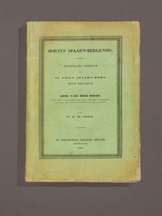 Item #4504891 Hortus Spaarn-Bergensis. Enumeratio stirpium quas, in villa Spaarn-Berg prope...