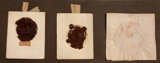 Item #4504985 Original seal-impressions from early Grants. Governor Lachlan MACQUARIE