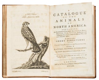Item #4505068 A catalogue of the animals of North America. Containing, an enumeration of the...