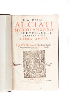 Item #4505196 Opera omnia in quatuor tomos legitime digesta, nativo suo decori restituta, Indice...